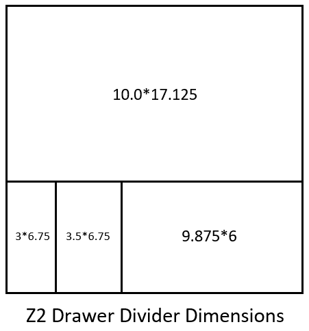 Zanotti Armor drawer dimensions